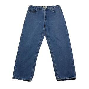 Old Mill Jeans Mens 38x30 Blue Denim Fleece‎ Lined Workwear Warm